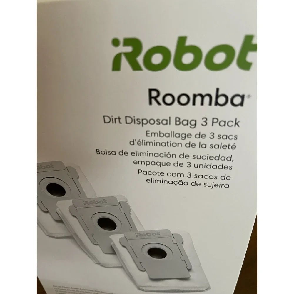 iRobot Authentic Replacement Part 3Ct -Dirt Disposal Bags Works W/ Roomba Clean
